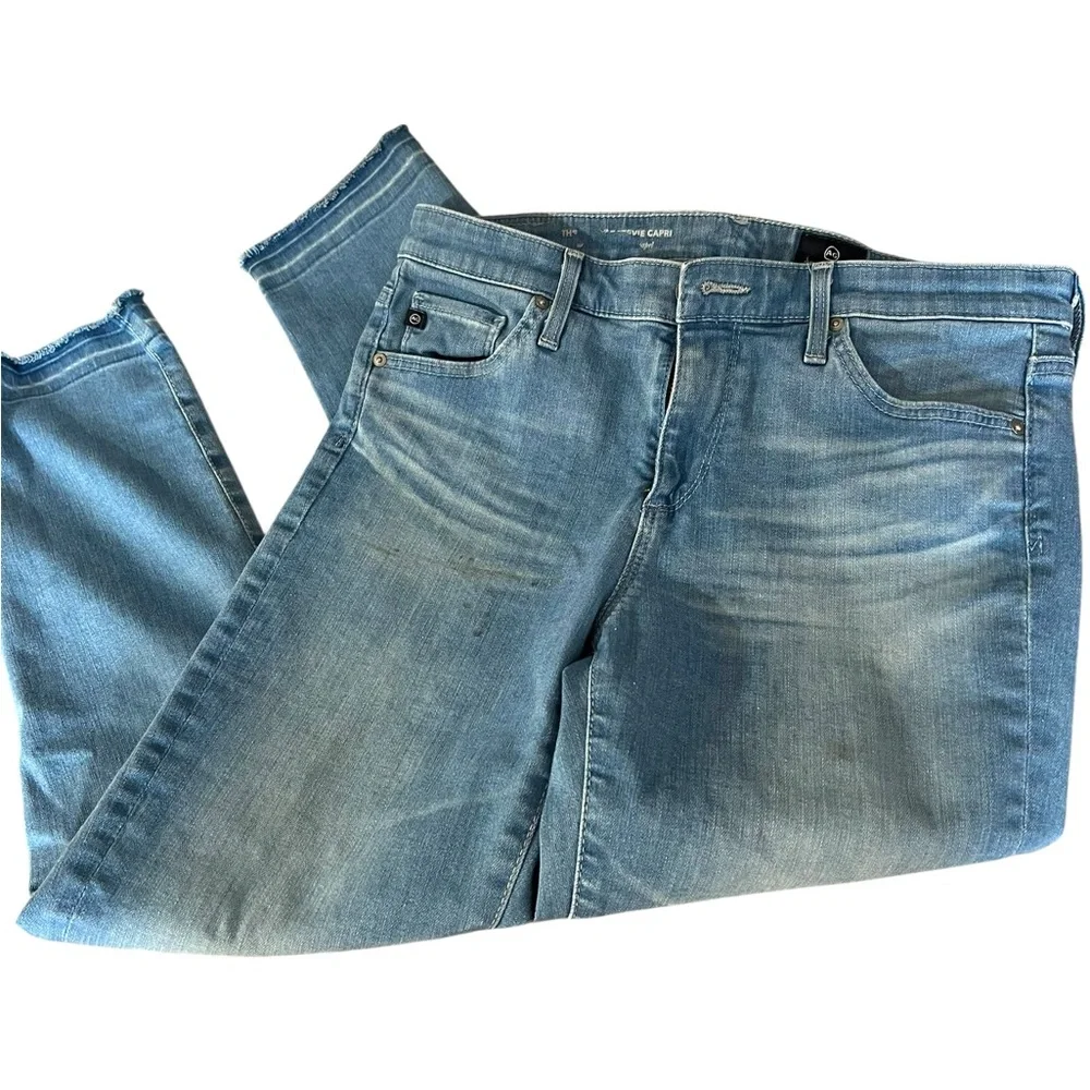 AG Adriano Goldschmied Stevie Capri Jeans Size 28 - Picture 1 of 10